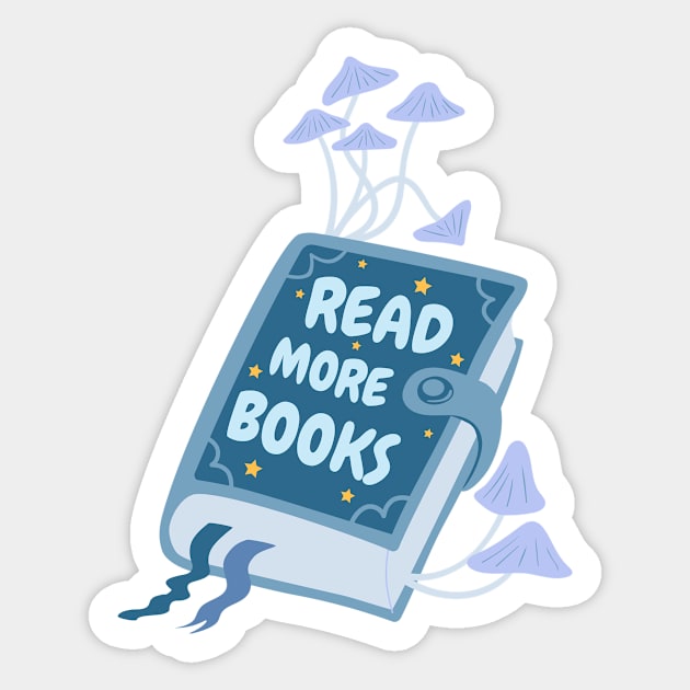 Read more books Sticker by medimidoodles